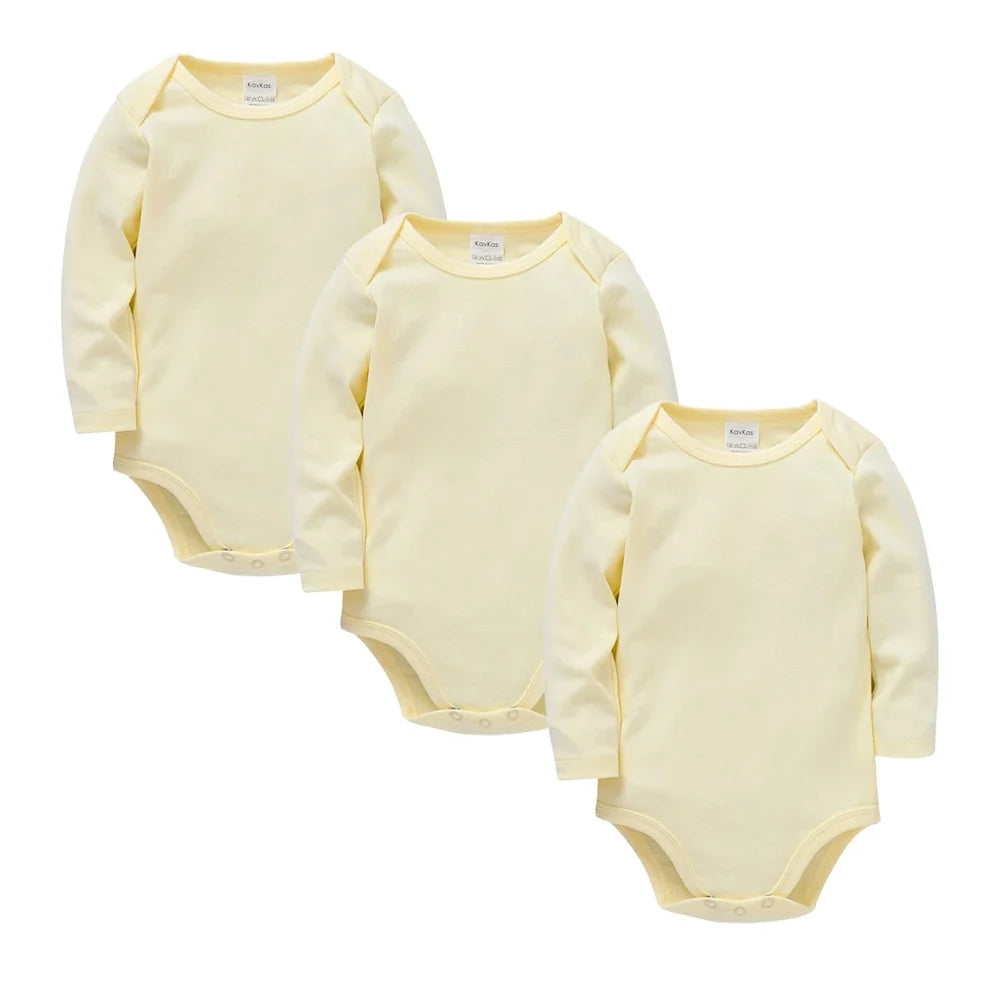 Kavkas 3 Pcs 5 Pcs 7 Pcs Baby Boy Bodysuit 0-24 Months 100% Cotton Full Sleeve Autumn Newborn Girls Clothes