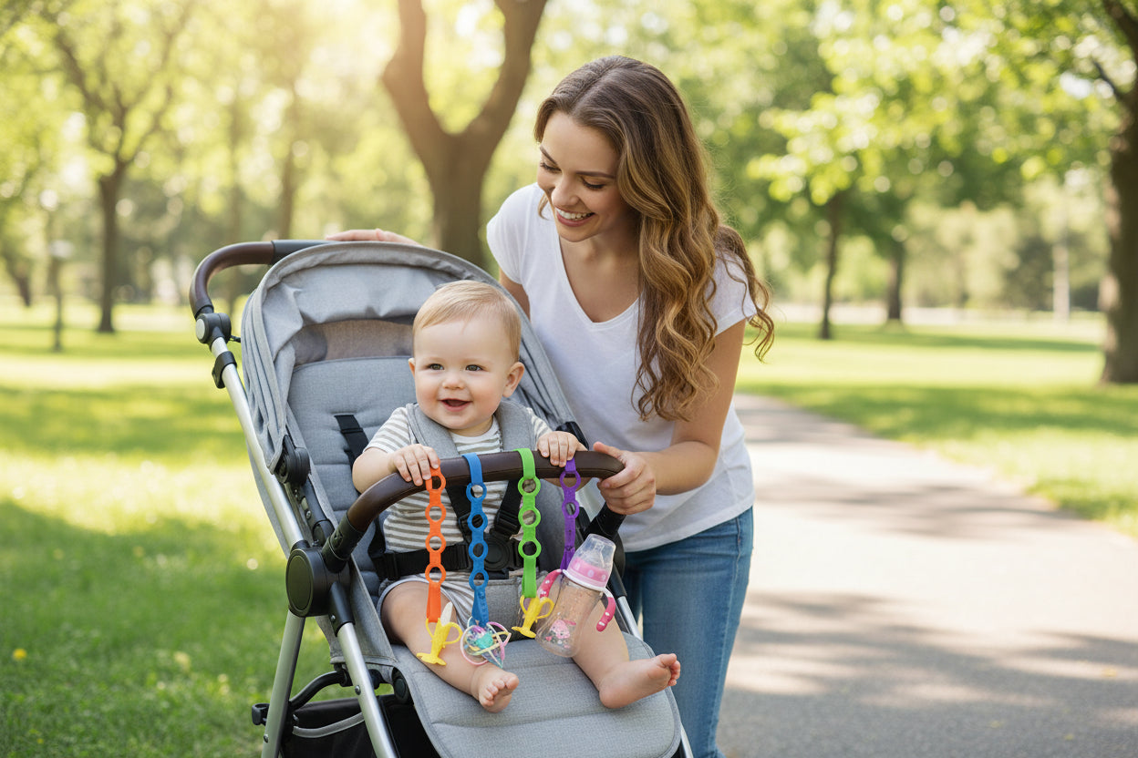 BabyGuard Pacifier Chain Silicone - Anti-Drop, Anti-Lost For Busy Babies