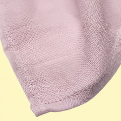 The Les Enfants Bamboo Muslin Squares Rose White Signature