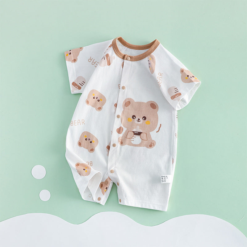 Thin Short Sleeve Newborn Breathable Clothes