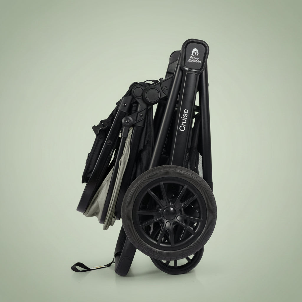 For Your Little One Cruise 3 In 1 Travel System With Car Seat - Pebble Sage (Free Cupholder And Seat Liner Included!)