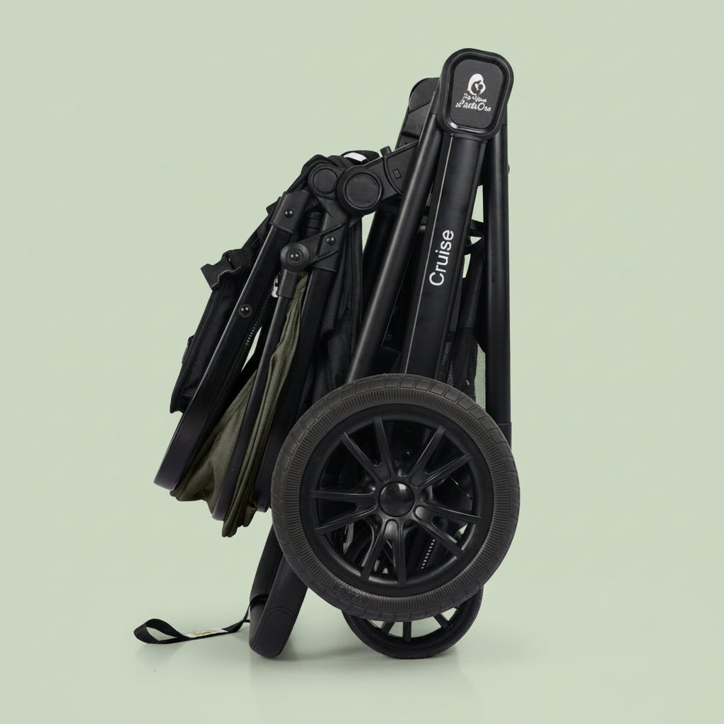 For Your Little One Cruise 3 In 1 Travel System With Car Seat - Pebble Sage (Free Cupholder And Seat Liner Included!)