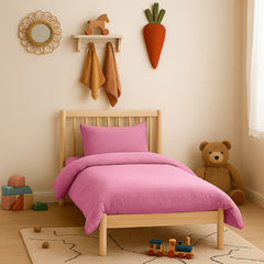 Housse de Couette en Coton Bio Rose
