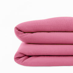 Housse de Couette en Coton Bio Rose