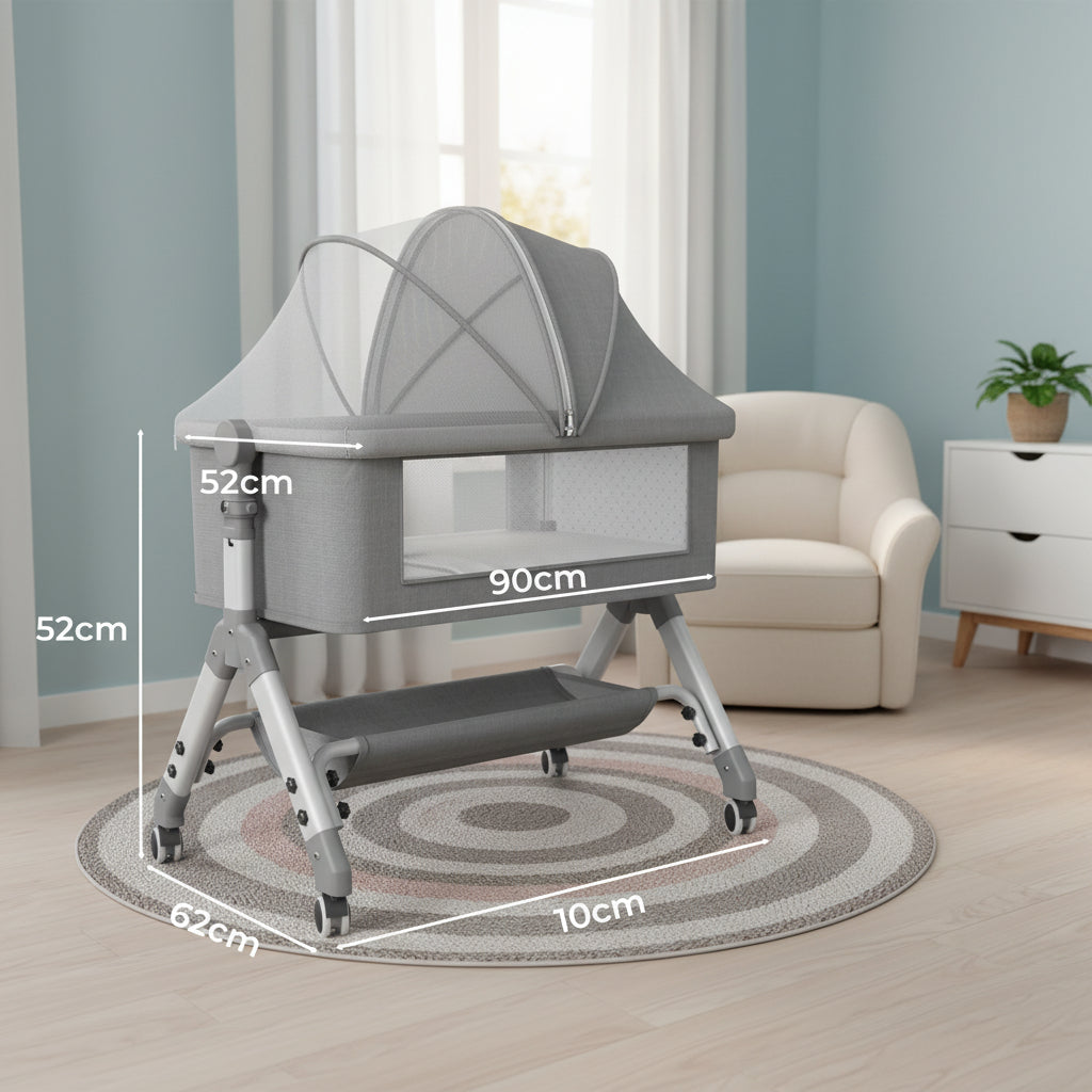 NNEIDS Bopeep Baby Cot Bed Crib Portable Bassinet