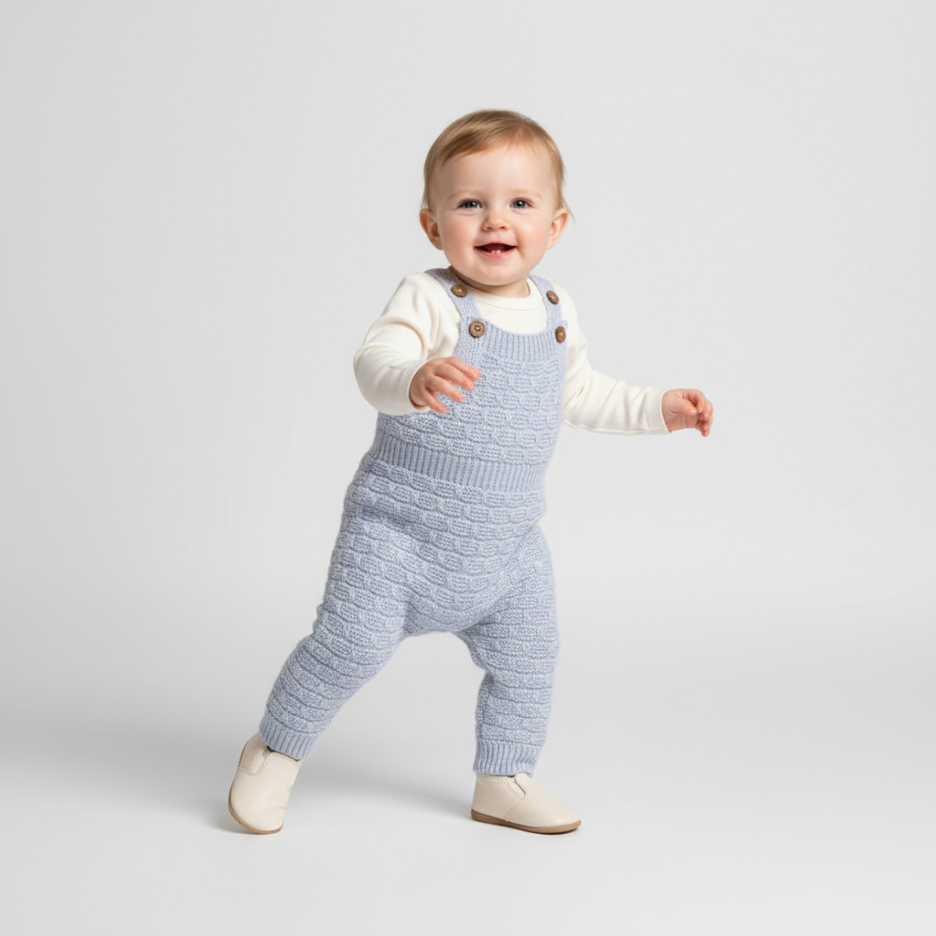 Knitted Newborn Overall Set