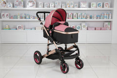 Baby Stroller 3 in 1 Luxury Portable Travel Pram for Newborns