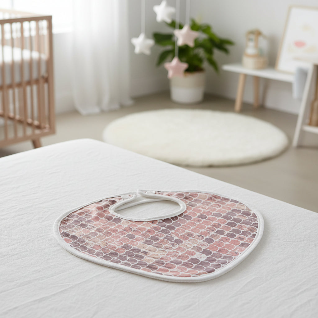 Under The Sea Bamboo Heart Bib 2PK