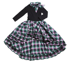 Dinie Van Den Heuvel Tartan Trail Dress Broderie Anglaise Exclusive