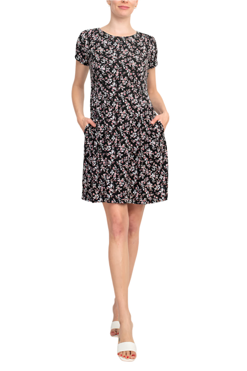 Connected Apparel Floral Soft Dress