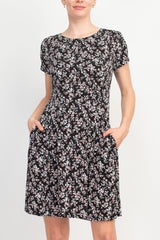 Connected Apparel Floral Soft Dress