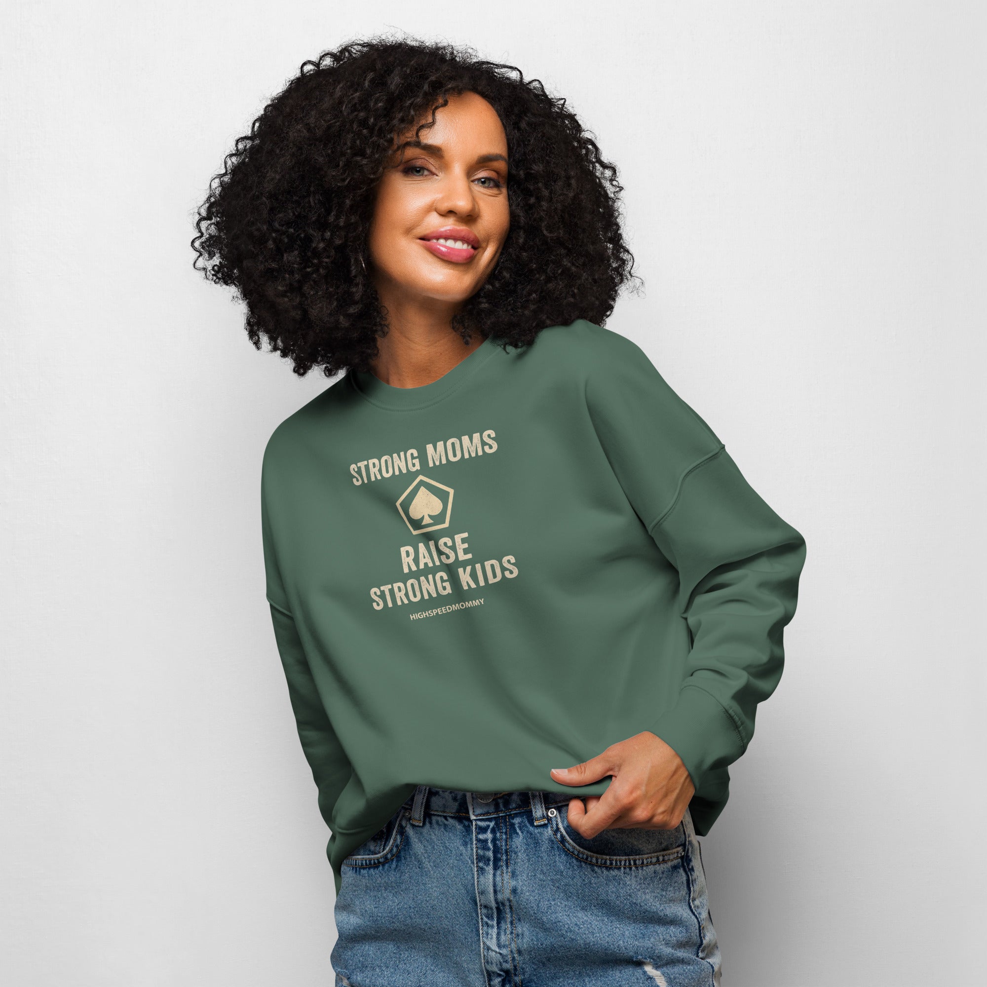 Strong Moms Women's Organic Crewneck Sweatshirt